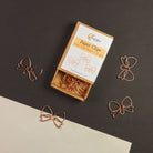 Rose Gold Bows Boxed Paper Clips Paper Clips Lucid Moon Studio 