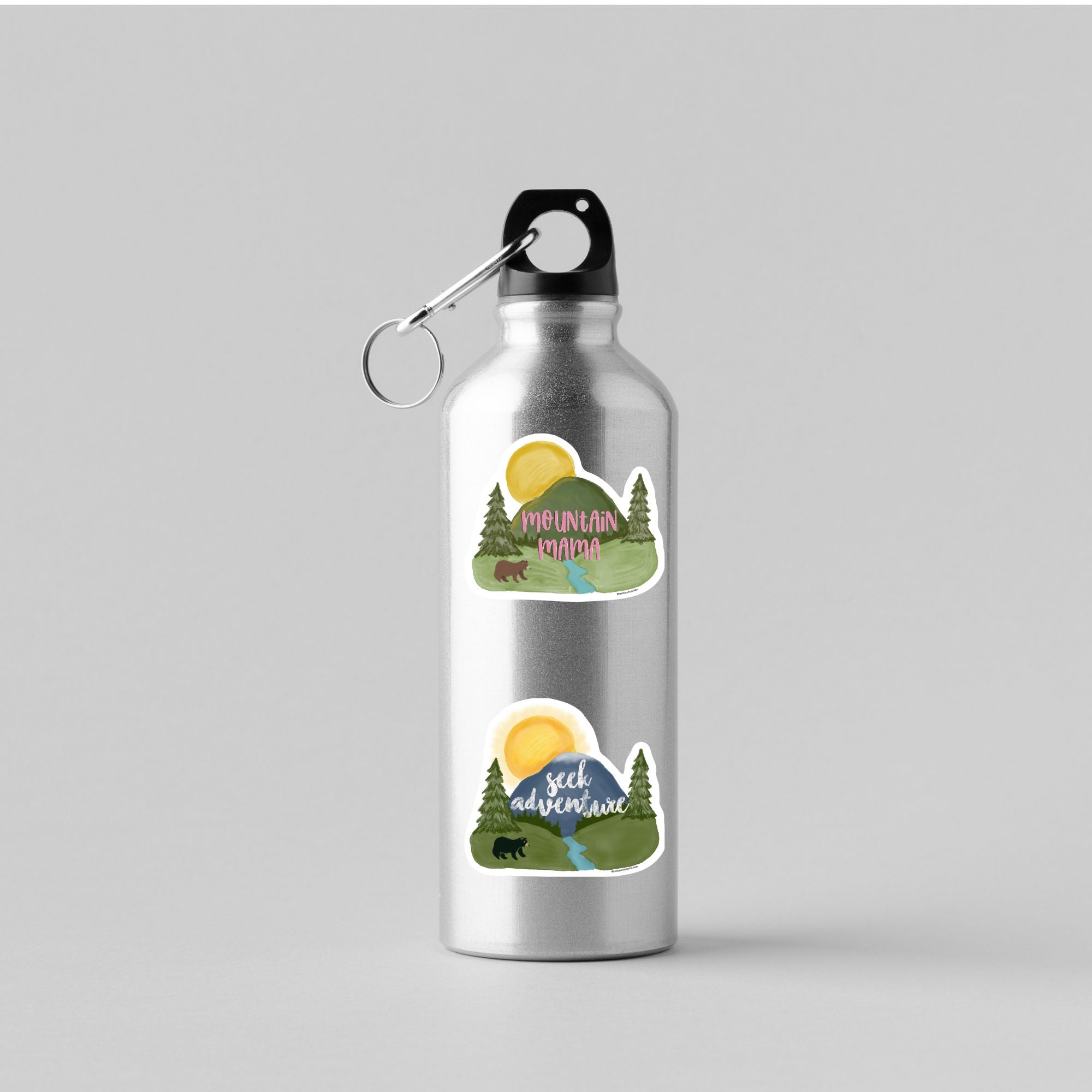 Seek Adventure Mountain Outdoors Vinyl Sticker stickers Lucid Moon Studio LLC 