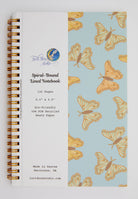 Spanish Moon Moths Eco-Friendly Spiral Bound Notebook Notebooks Lucid Moon Studio 