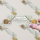 Special Delivery Snails Large Vinyl Sticker stickers Lucid Moon Studio LLC 