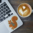Squirrel Vinyl Sticker stickers Lucid Moon Studio 