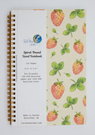 Strawberry Fields Eco-Friendly Spiral-Bound Notebook Notebooks Lucid Moon Studio 