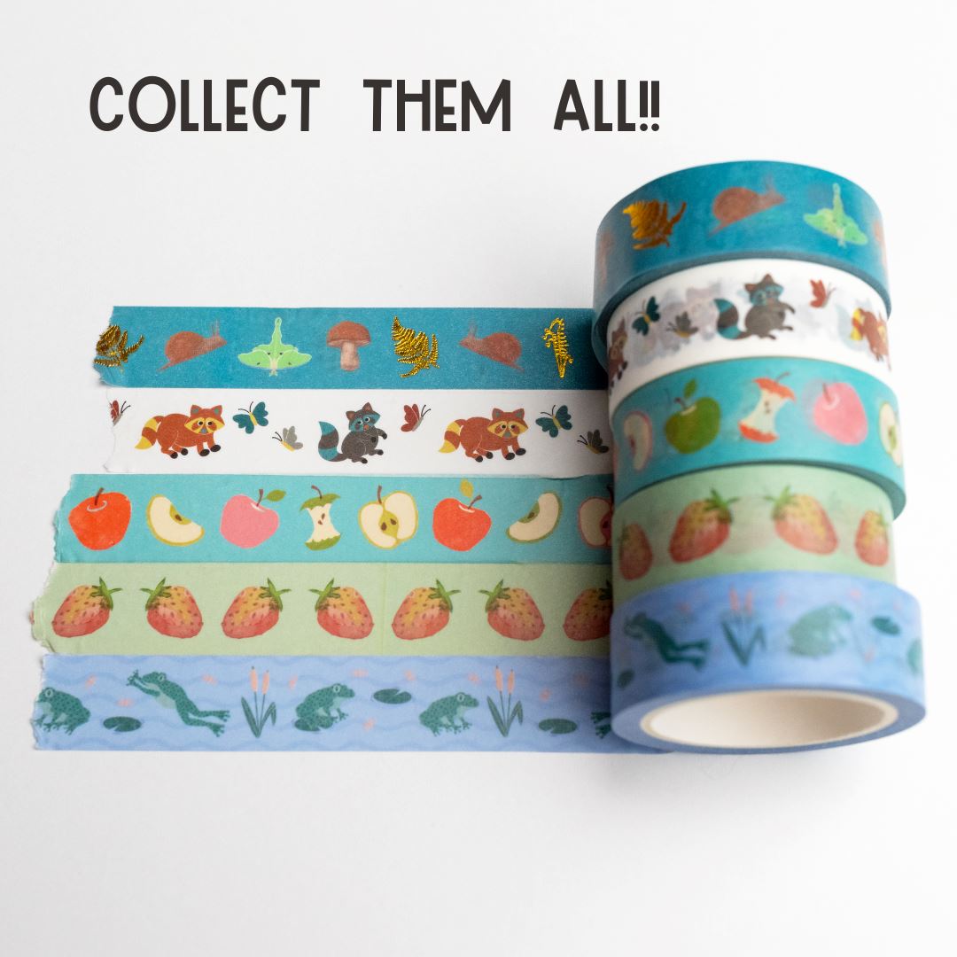 Strawberry Fields Washi Tape washi tape Lucid Moon Studio 