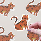 Tiger Waterproof Vinyl Sticker stickers Lucid Moon Studio 
