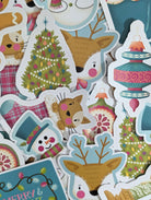 Vintage Xmas Ornament Matte Vinyl Sticker stickers Lucid Moon Studio 