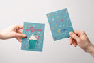 Warm Wishes Hot Cocoa Holiday Greeting Card Greeting Cards Lucid Moon Studio LLC 