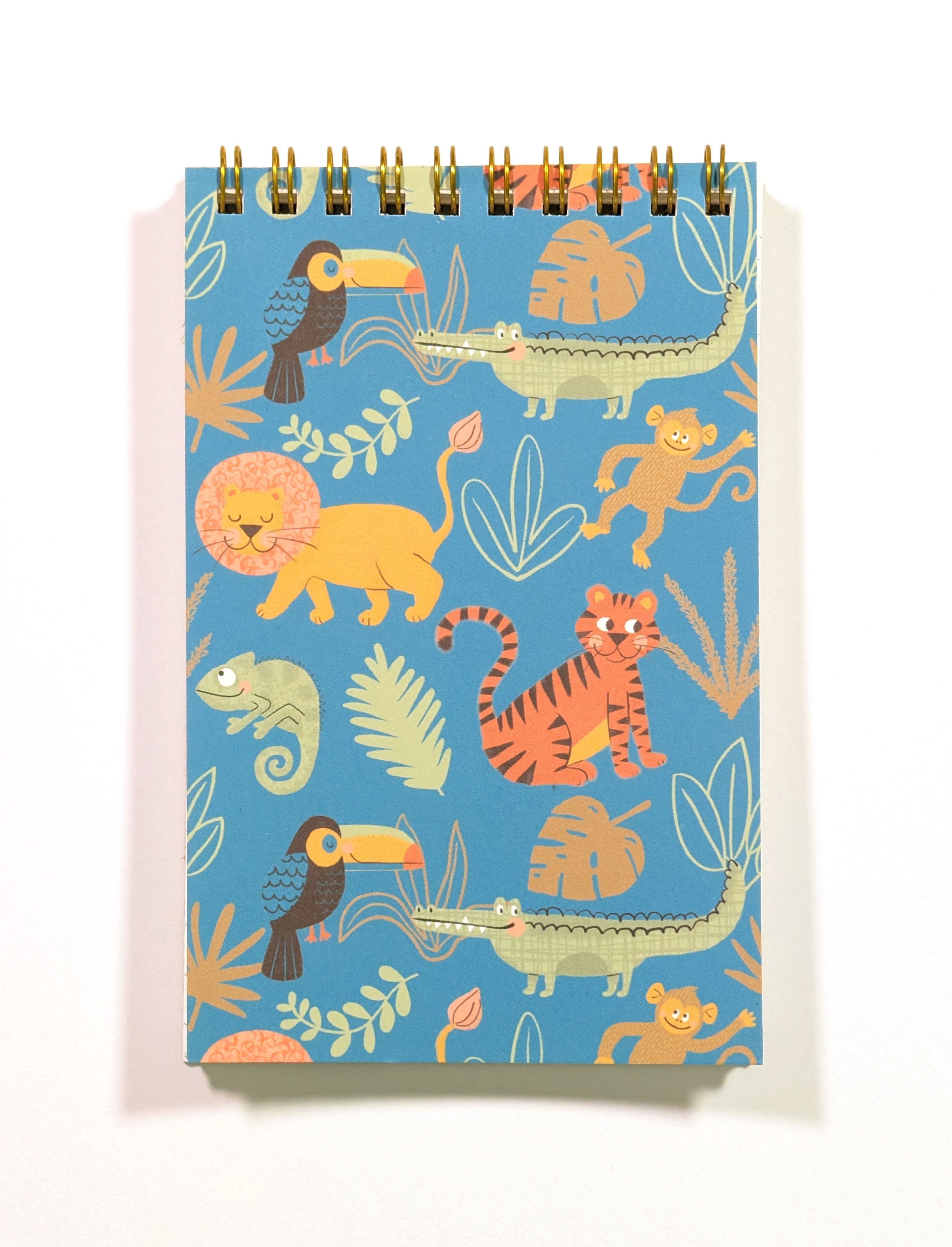Wild Adventures Top Spiral Jotter Pocket Notebook Notebooks Lucid Moon Studio 