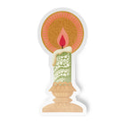 Xmas Candle Vinyl Sticker stickers Lucid Moon Studio 