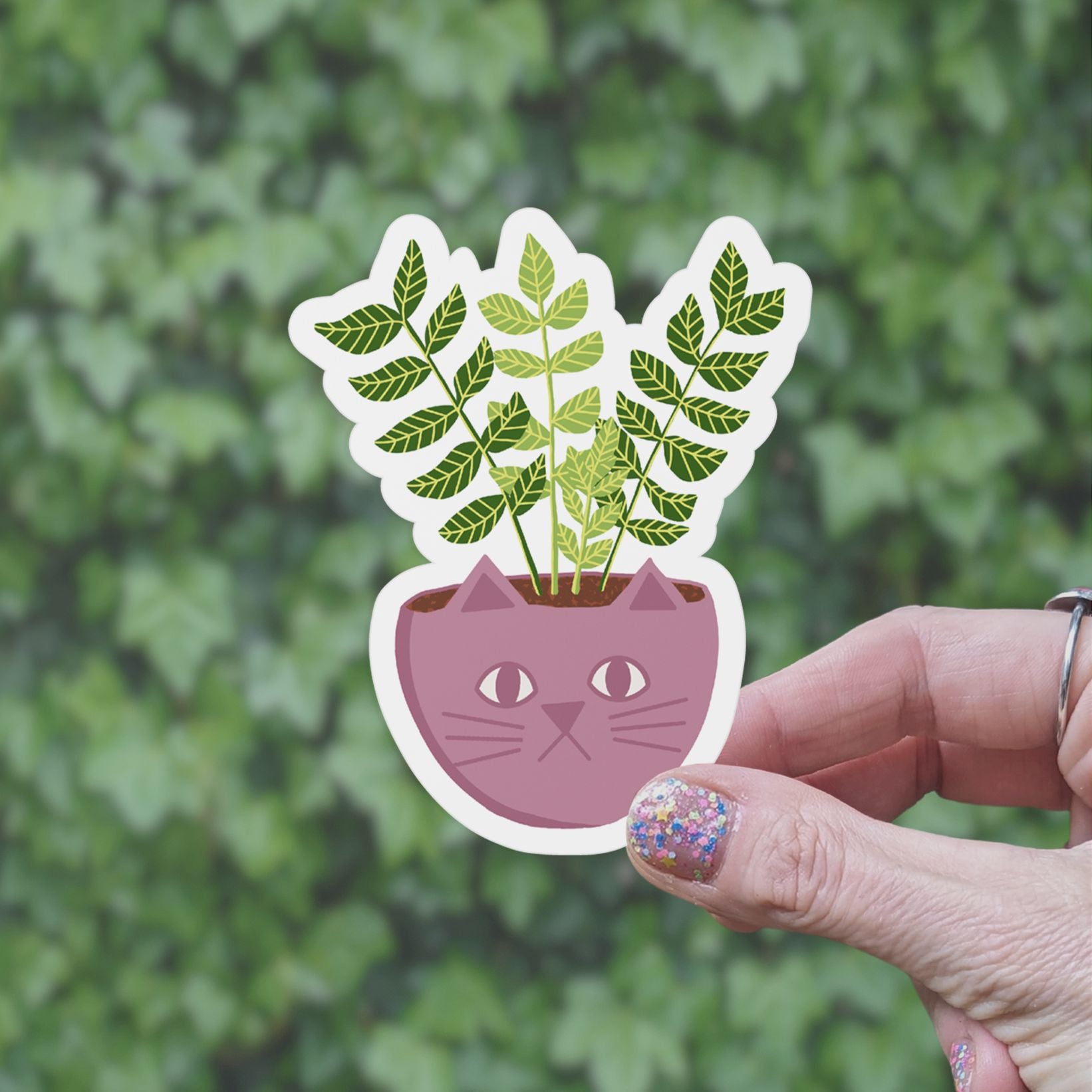 ZZ Plant Vinyl Sticker stickers Lucid Moon Studio 